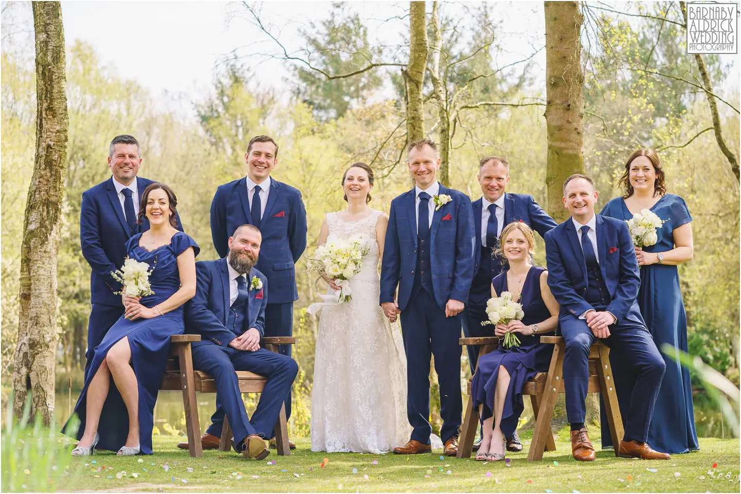 Fun Wedding party group shot ideas, relaxed wedding photography