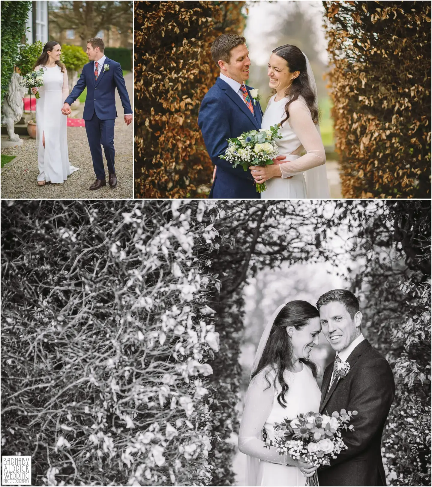 Spring Couple portrait photos at Goldsborough Hall, Spring Wedding Photography at Goldsborough Hall