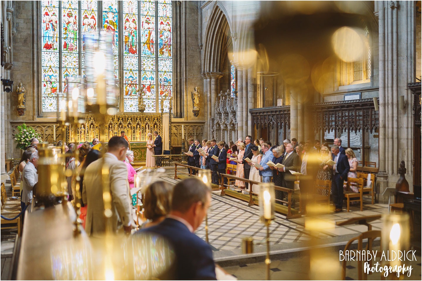 Ripon Cathedral nave wedding