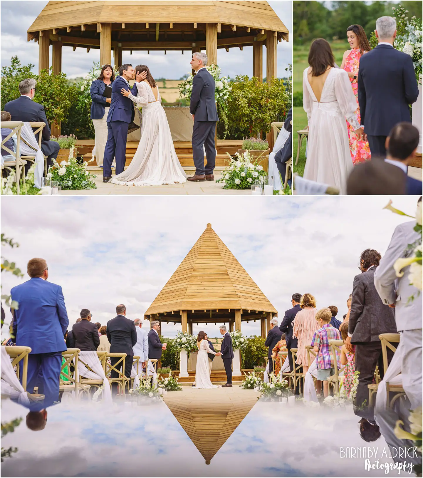 Outdoor Ceremony at Yorkshire Wedding Barn