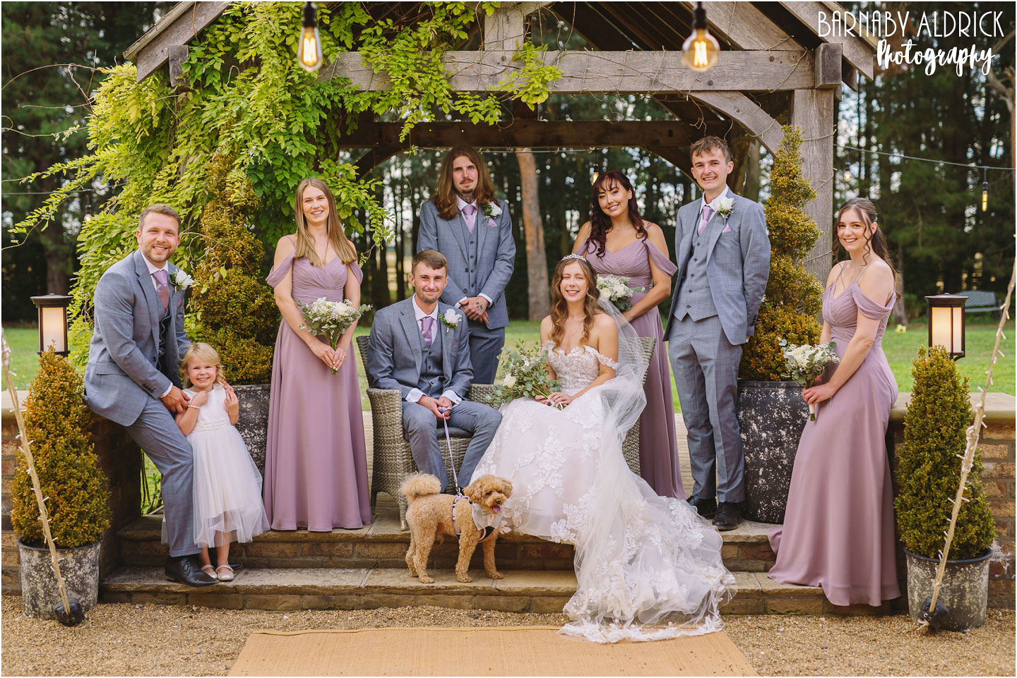 Wedding Party Photos at Bunny Hill Weddings in Yorkshire