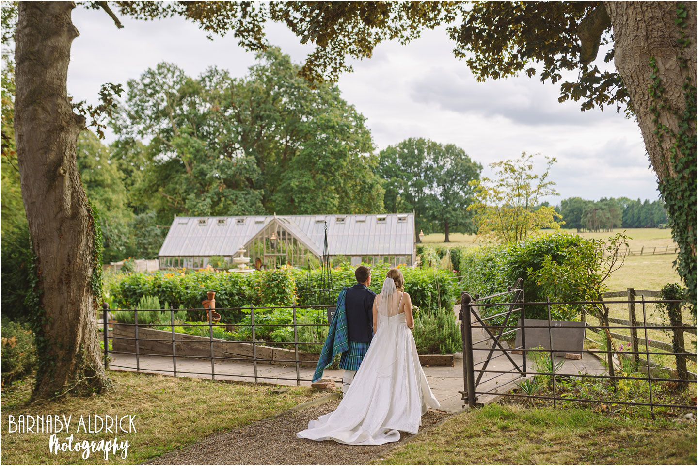 Goldsborough Hall kitchen garden wedding photos