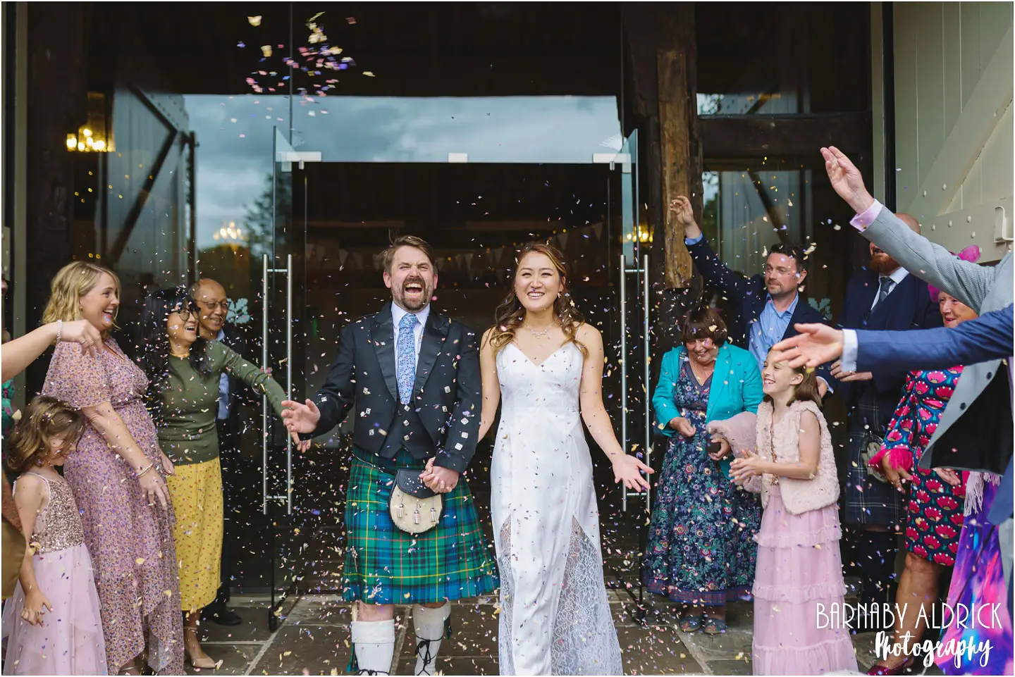 East Riddlesden Hall Wedding Confetti Photo