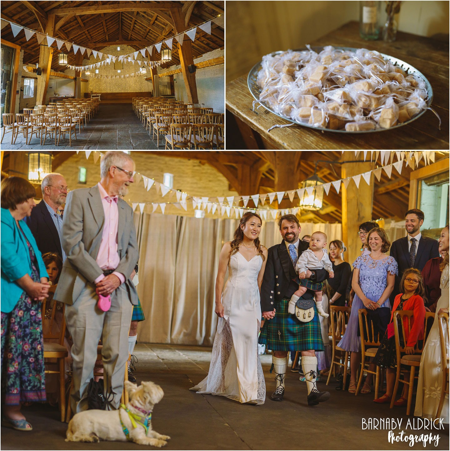 Civil Wedding ceremony at East Riddlesden Hall in West Yorkshire near Keighley
