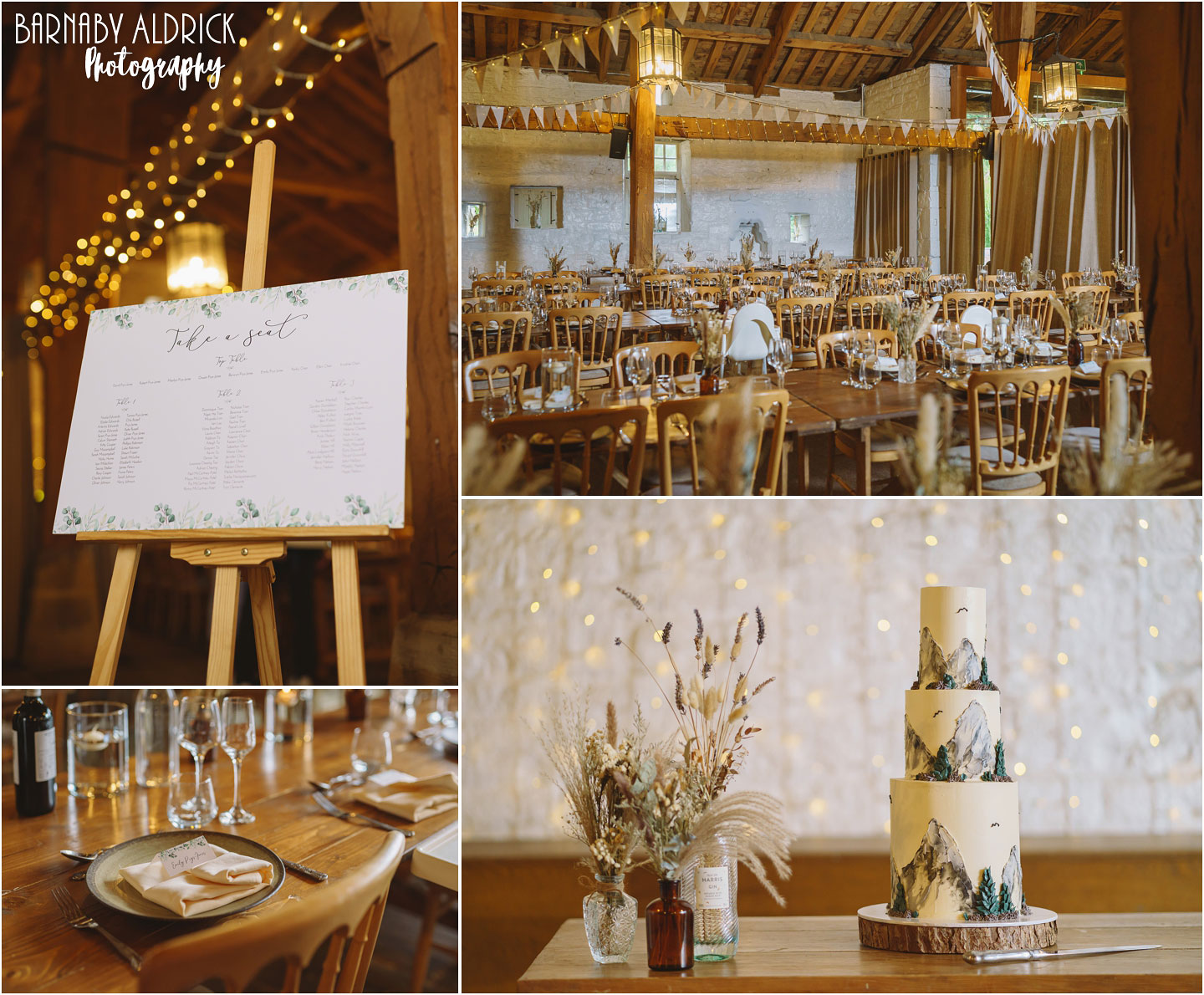 National Trust's East Riddlesden Hall Airdale barn set for the wedding breakfast