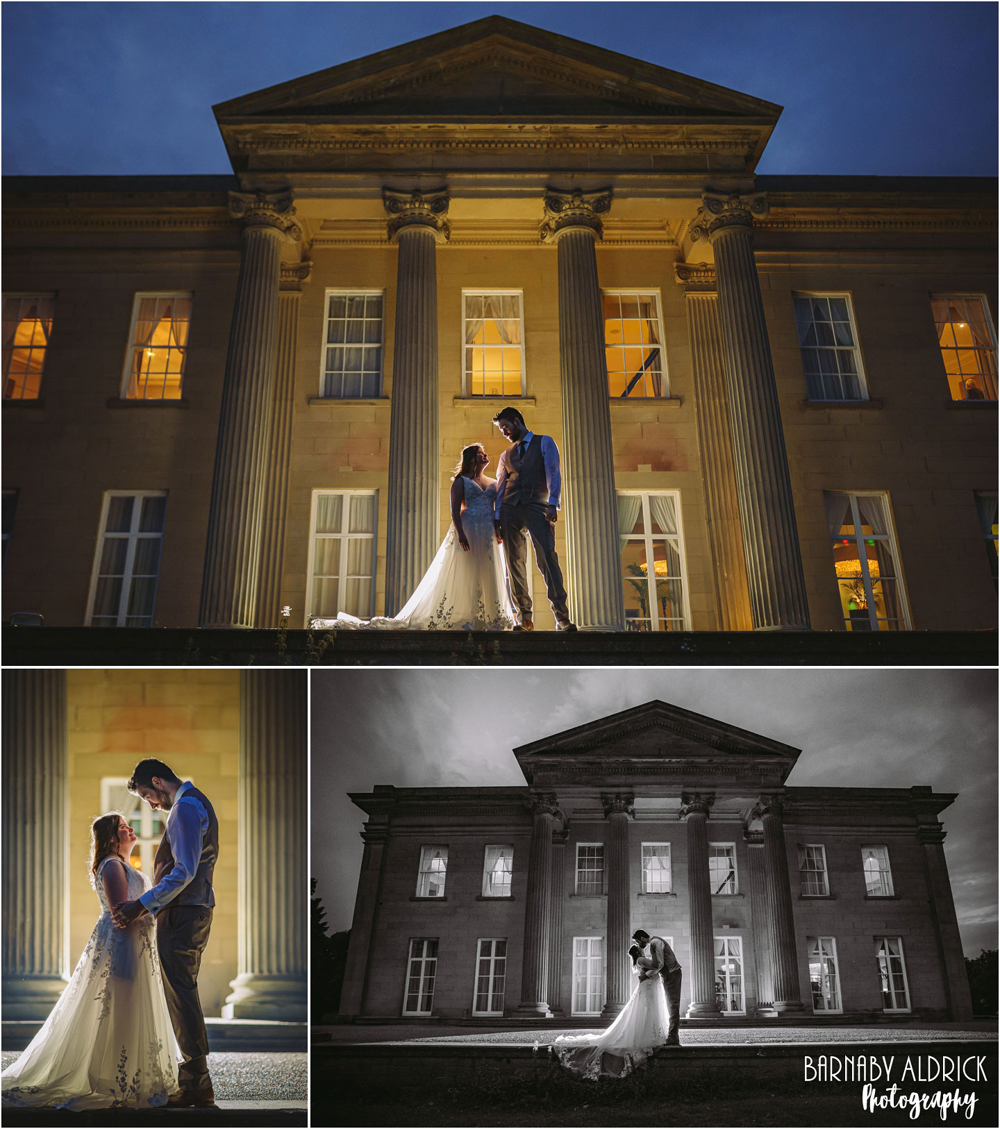 Evening photos at the Mansion an exclusive west yorkshire wedding venue in Central Leeds