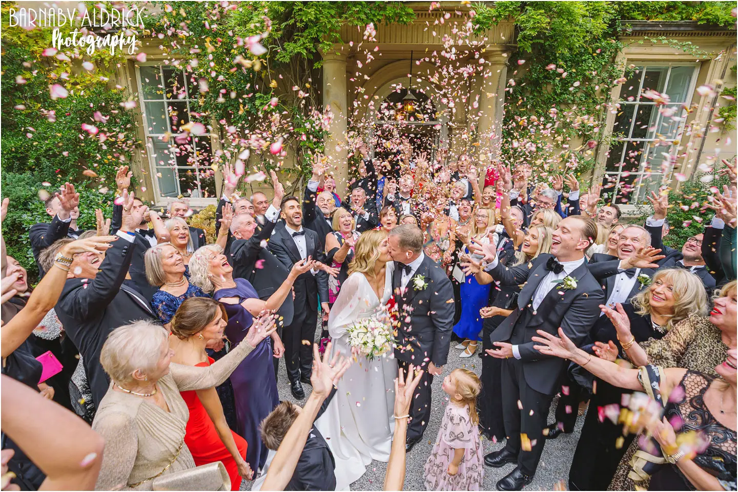 Middleton Lodge confetti, Middleton Lodge Exclusive Use Wedding Yorkshire, Middleton Lodge Fig House wedding photos, Middleton Lodge Fig House Wedding Photographer