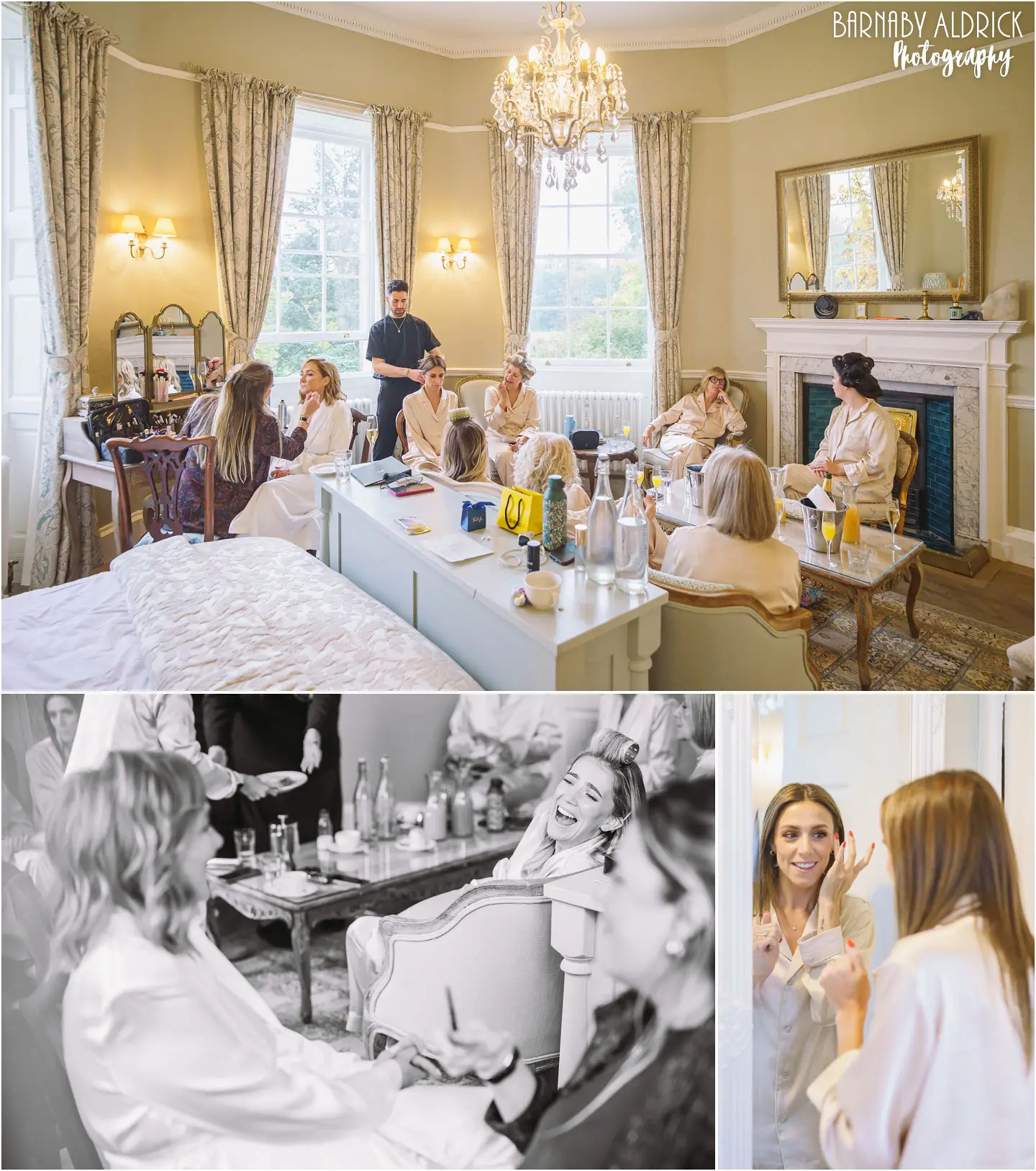 Middleton Lodge Oak Room Wedding bridal preparations