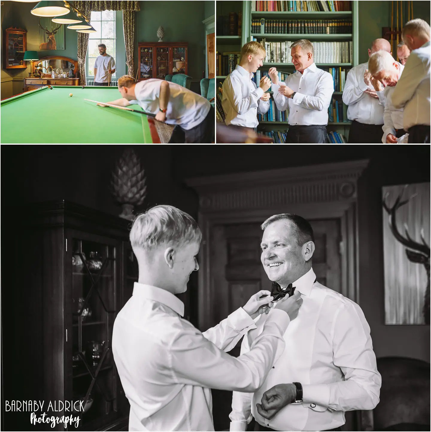 Middleton Lodge Snooker Room groom preparations