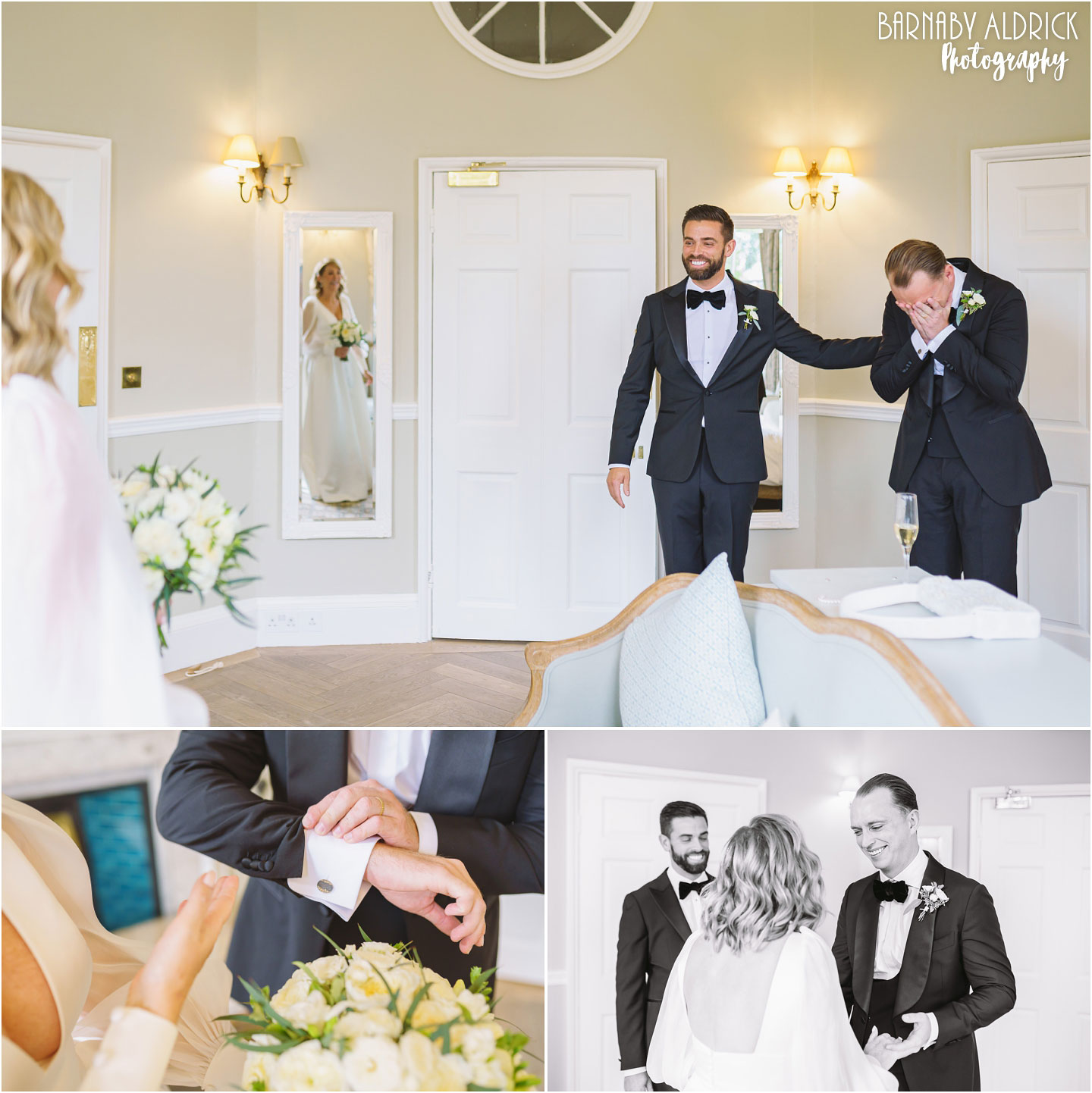 Bridal first look at Middleton Lodge