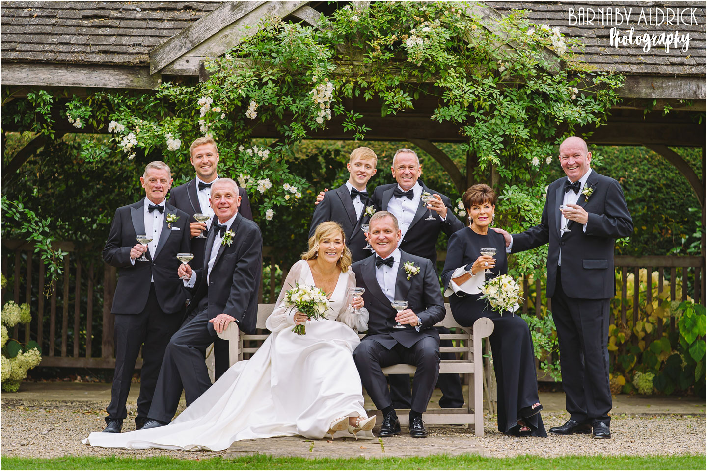 Middleton Lodge Main House elegant wedding party photos