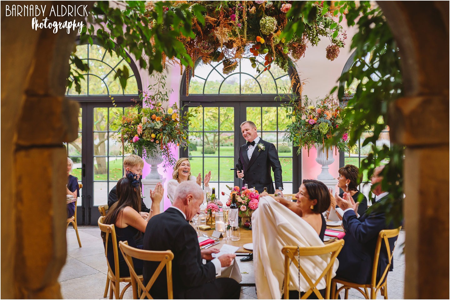 Speeches in the Fig House at Middleton Lodge in Yorkshire