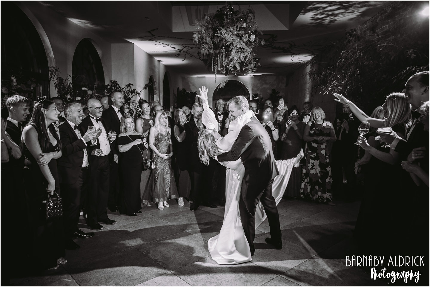 The Function band first dance wedding in the Fig House at Middleton Lodge in Yorkshire, Middleton Lodge Exclusive Hire wedding