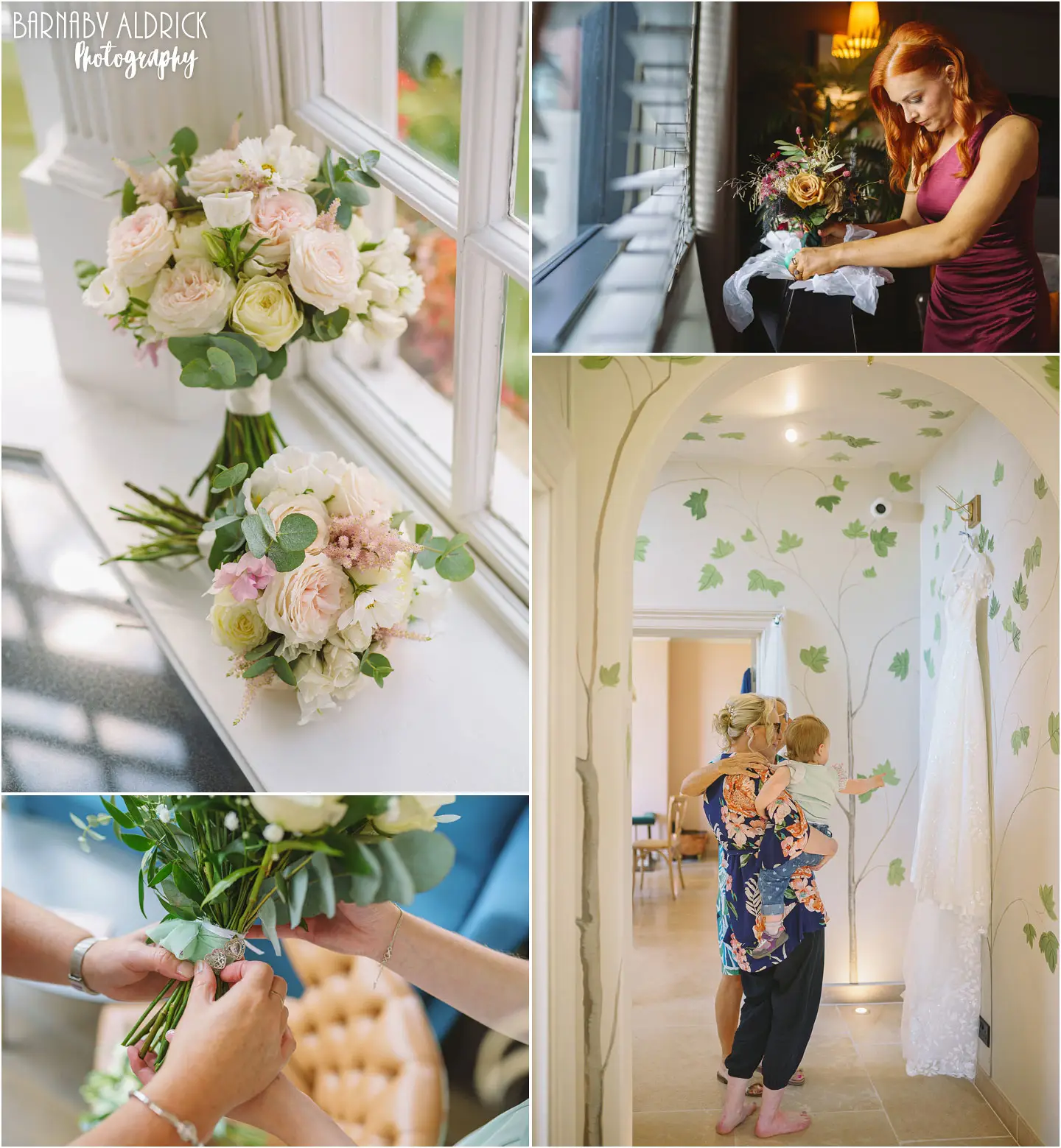 Bridal Preparations and floristry at unique wedding venues in Yorkshire