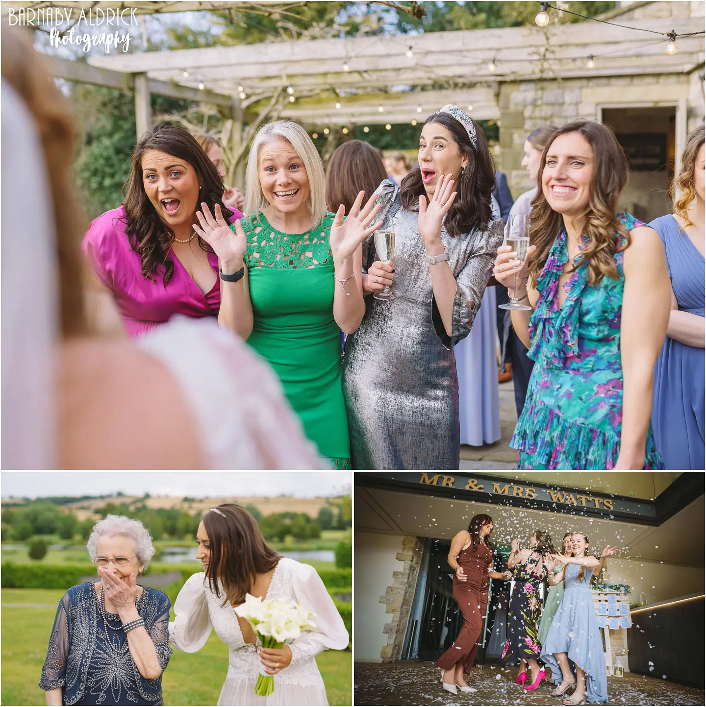 Candid wedding photography moments at Yorkshire wedding venues