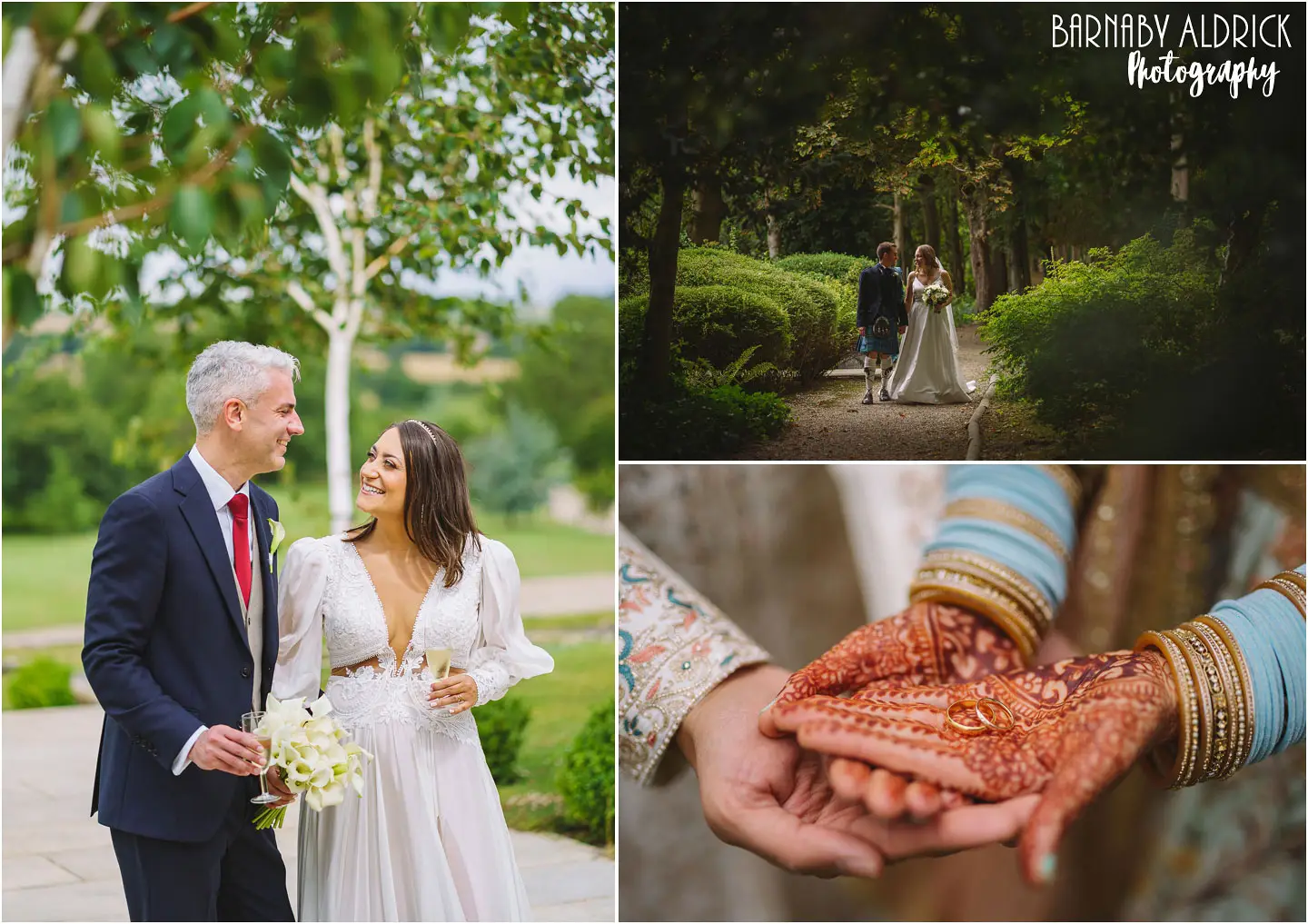 Natural wedding photography at Yorkshire Wedding Barn, Unobtrusive wedding Photography at Goldsborough Hall