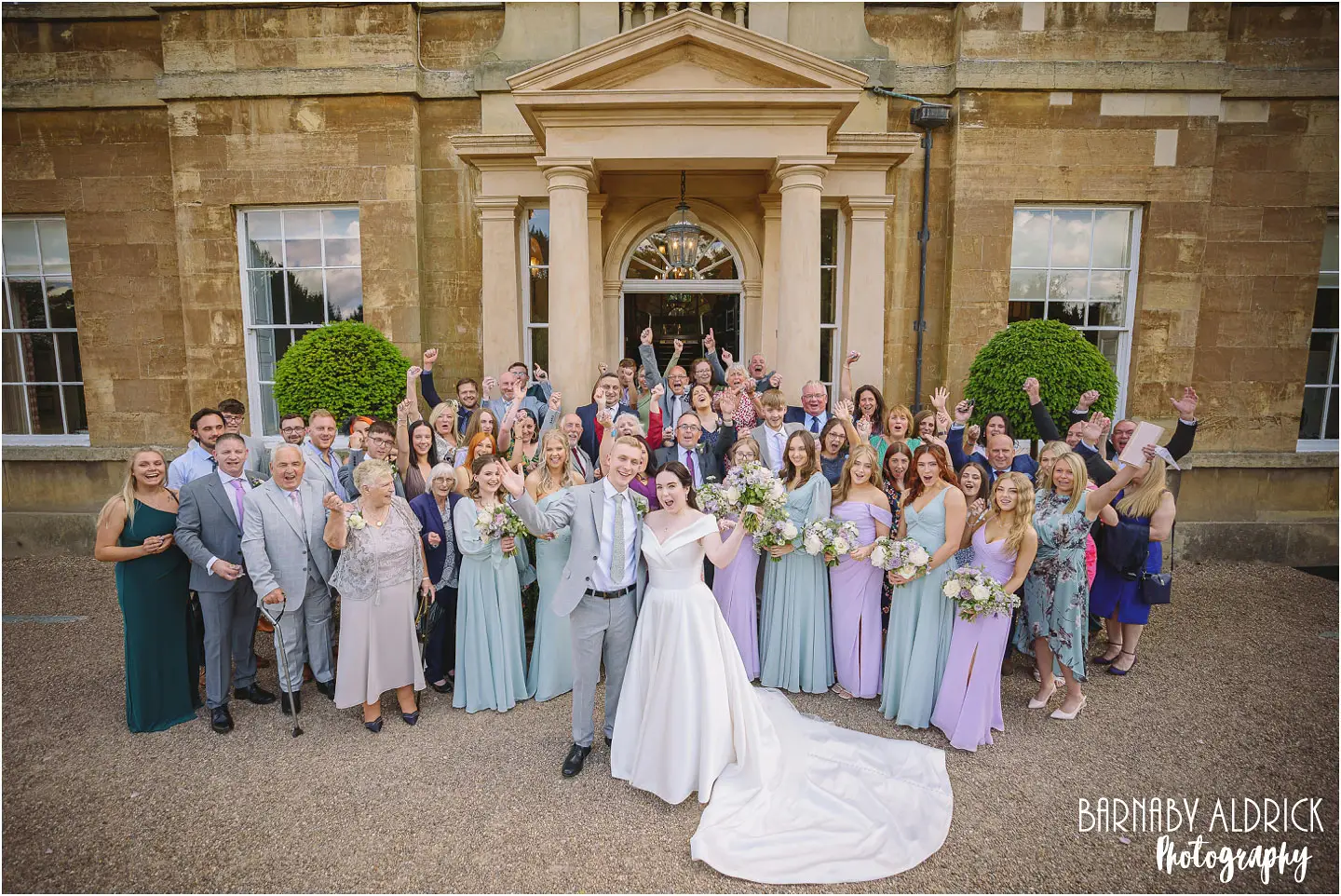 Fast efficient Group photography at Bowcliffe Hall by Experienced wedding Leeds Based photographer