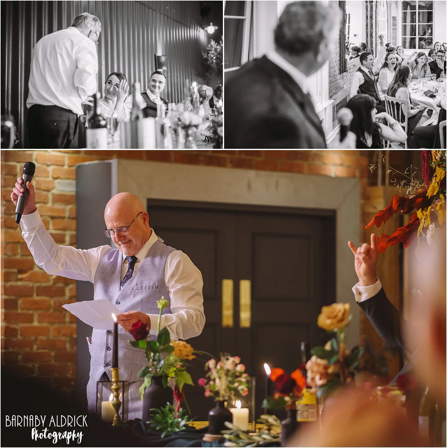 Capturing wedding speeches with inspired photography technique from years of experience