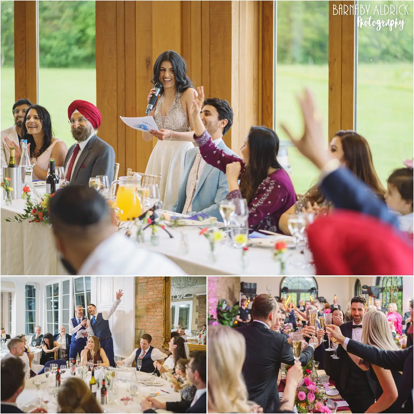 Bride speech ideas at The Outbarn near Clitheroe Yorkshire Wedding Venues