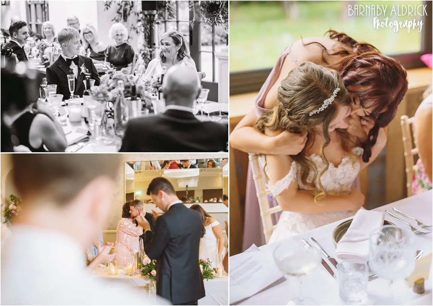 Candid moments after the wedding speeches, Middleton Lodge Walled Garden Wedding Speech photos, Wood Hall Candid Wedding Photography speech photos