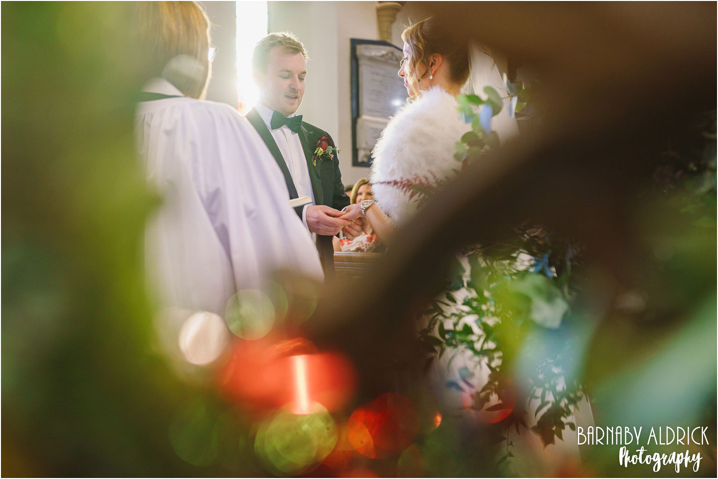 Creative Yorkshire church and marquee wedding photographer