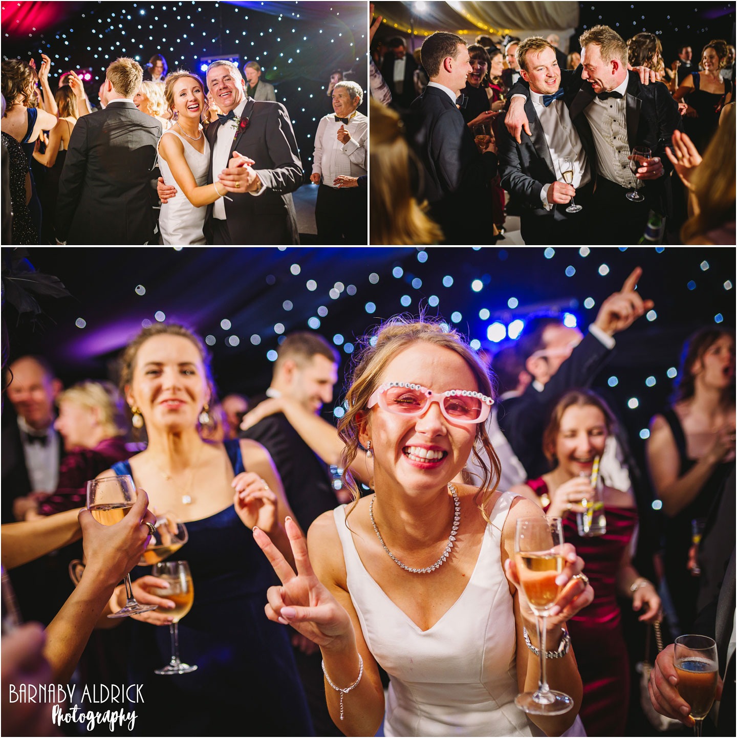 New Years eve marquee wedding photos