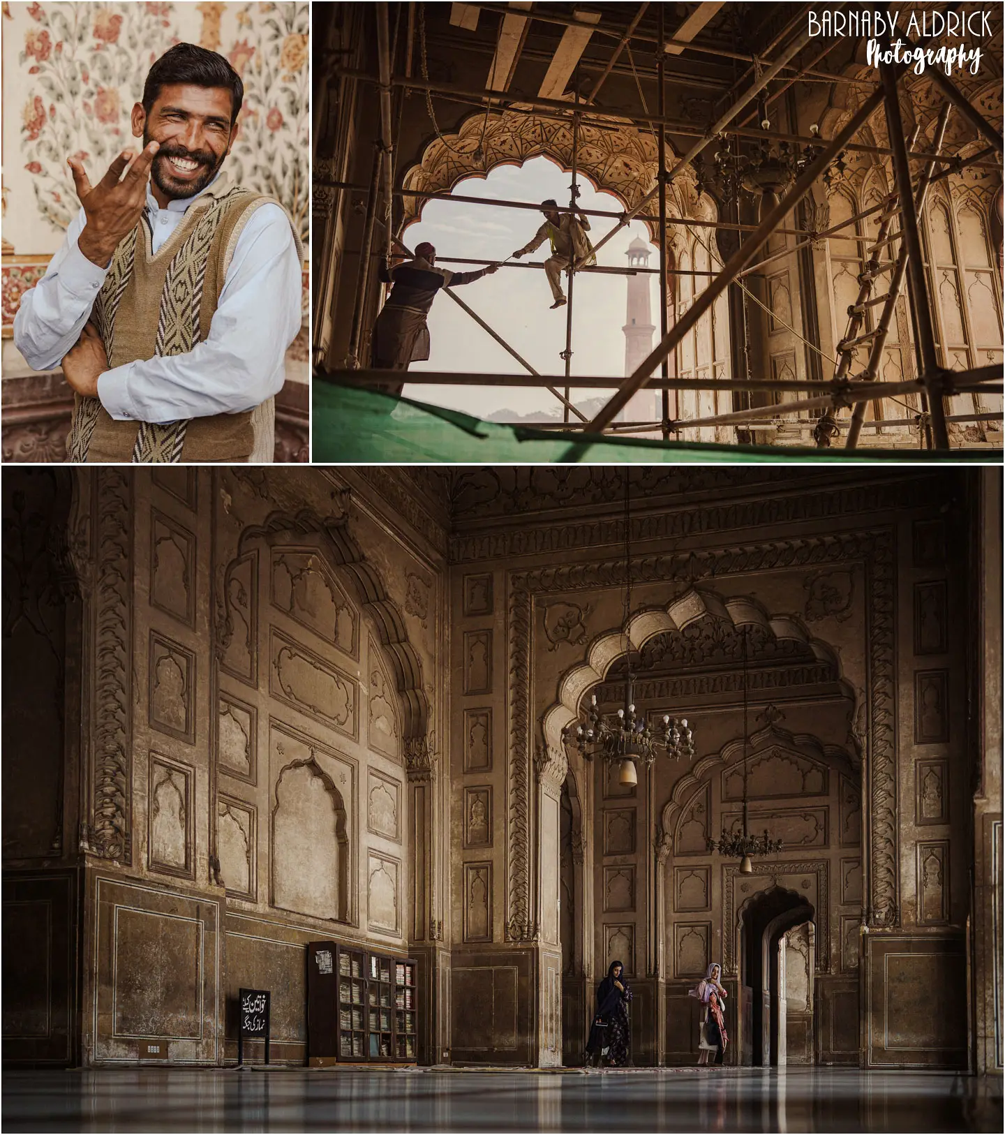 Travel photographyb around Badshahi Mosque in Lahore