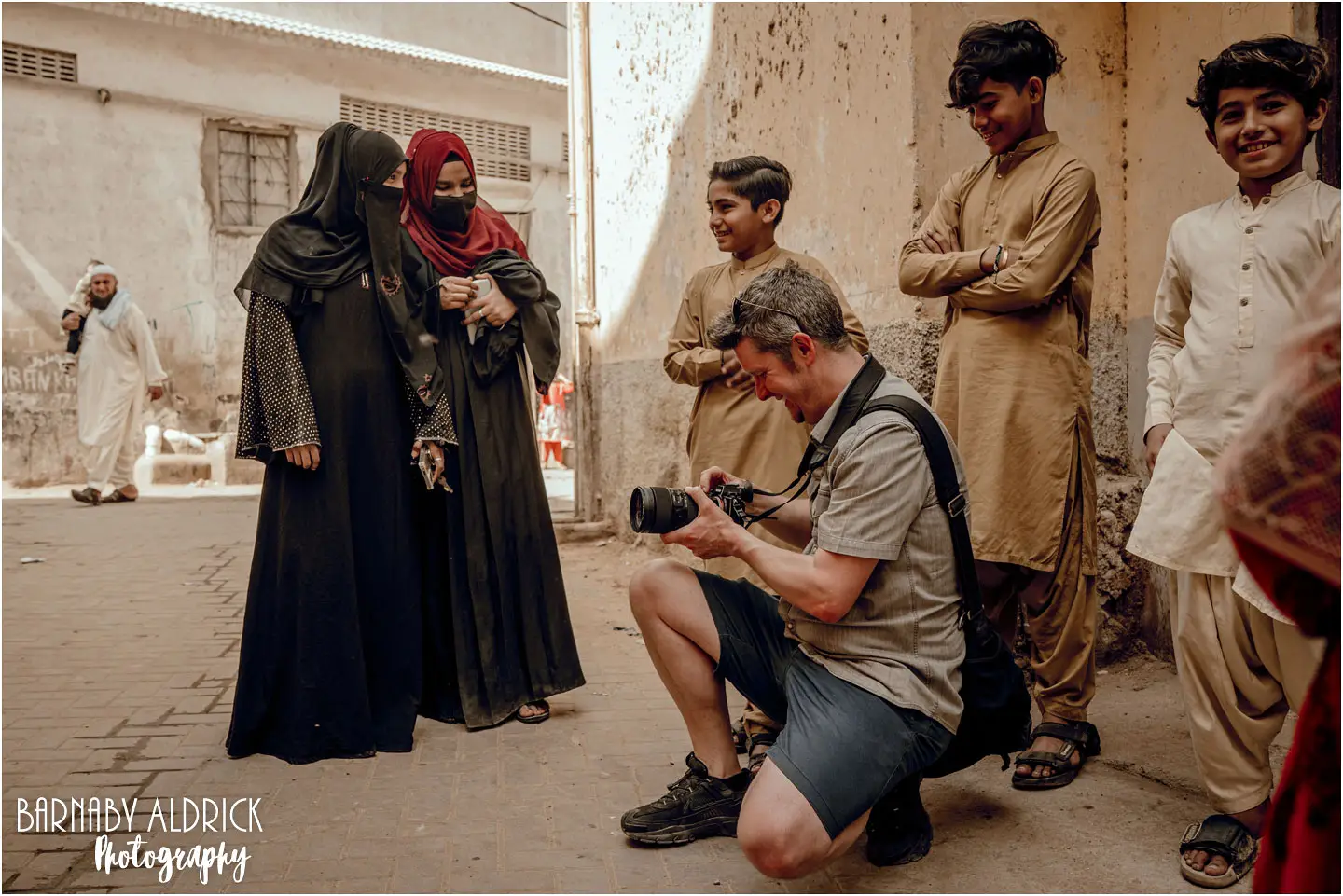 Travel photographer Barnaby Aldrick in Pakistan