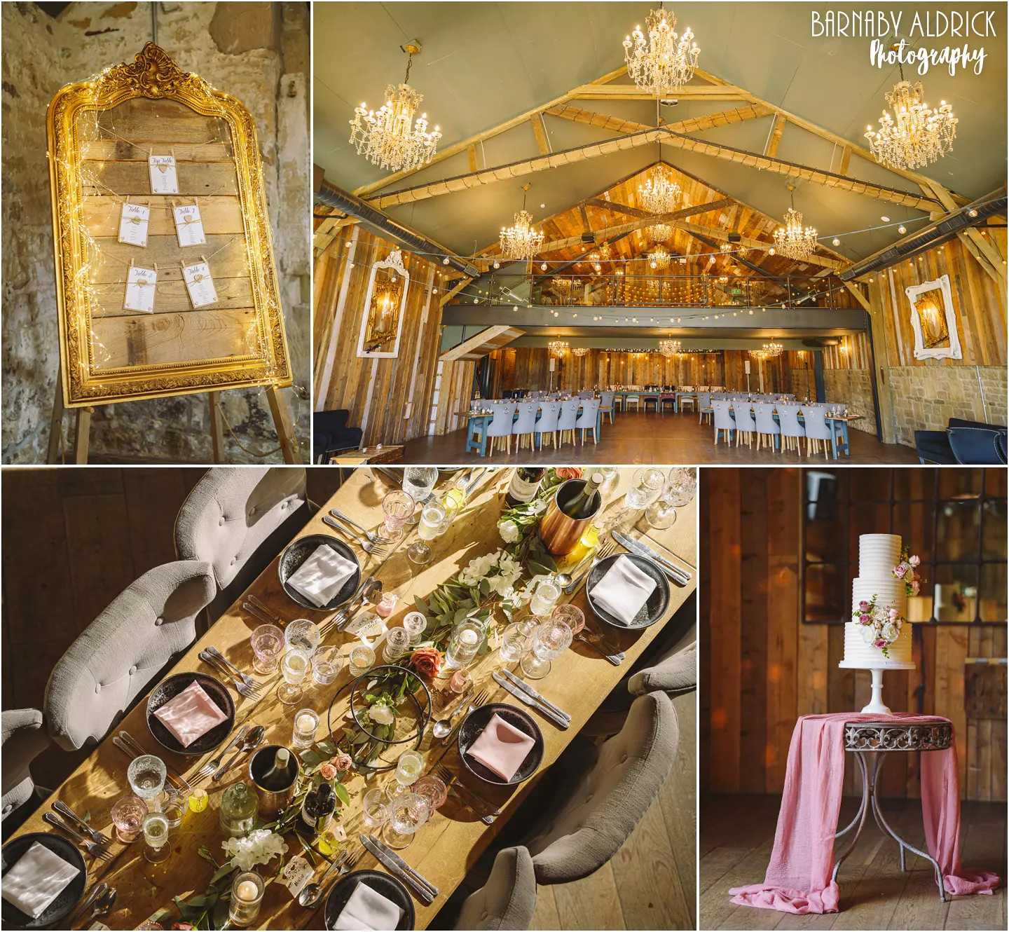 The South Barn wedding breakfast photos at Wharfedale Grange