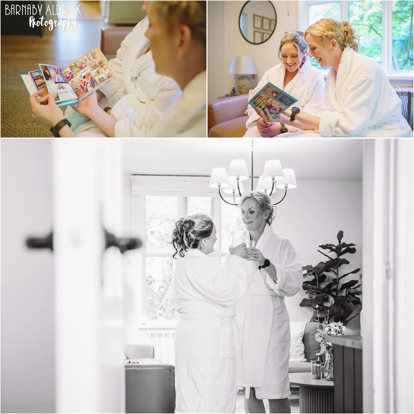 Bridal preparations at Samlesbury Hall near Preston in Lancashire