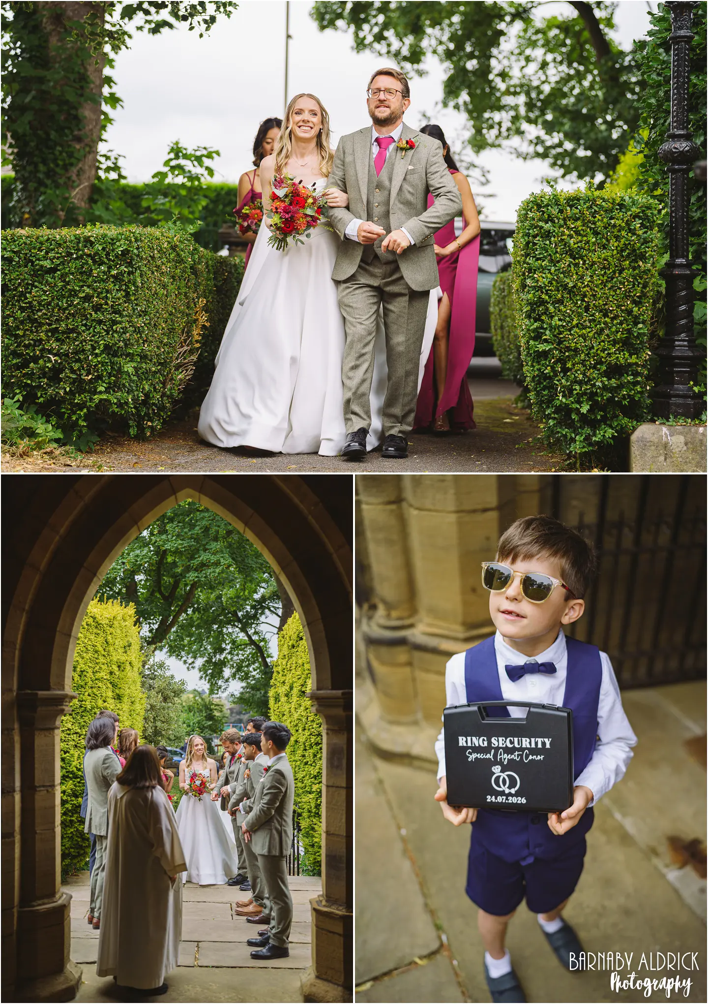 Wedding photos at St Thomas Church in Sutton in Craven