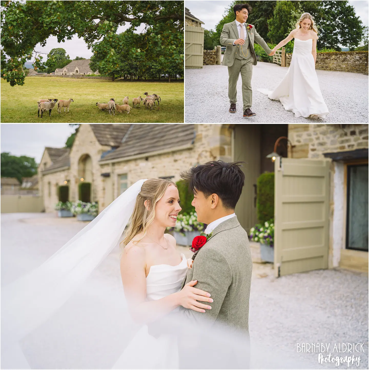 Wedding Photos at The Tithe Barn at Bolton Abbey Yorkshire