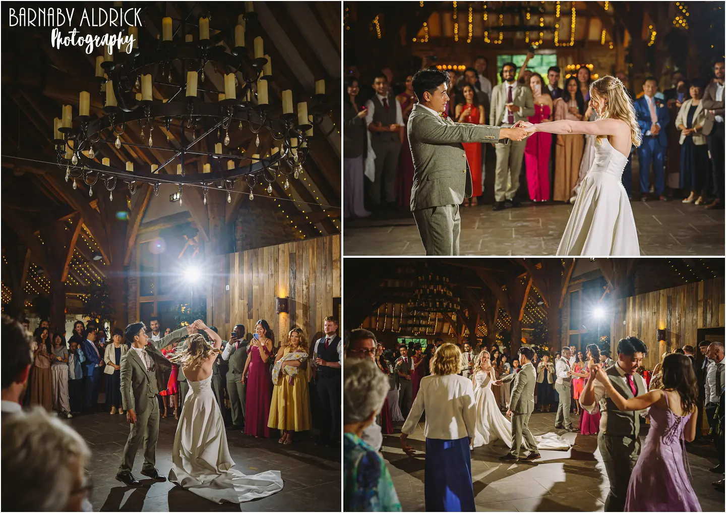 First Dance at The Tithe Barn in the Yorkshire Dales