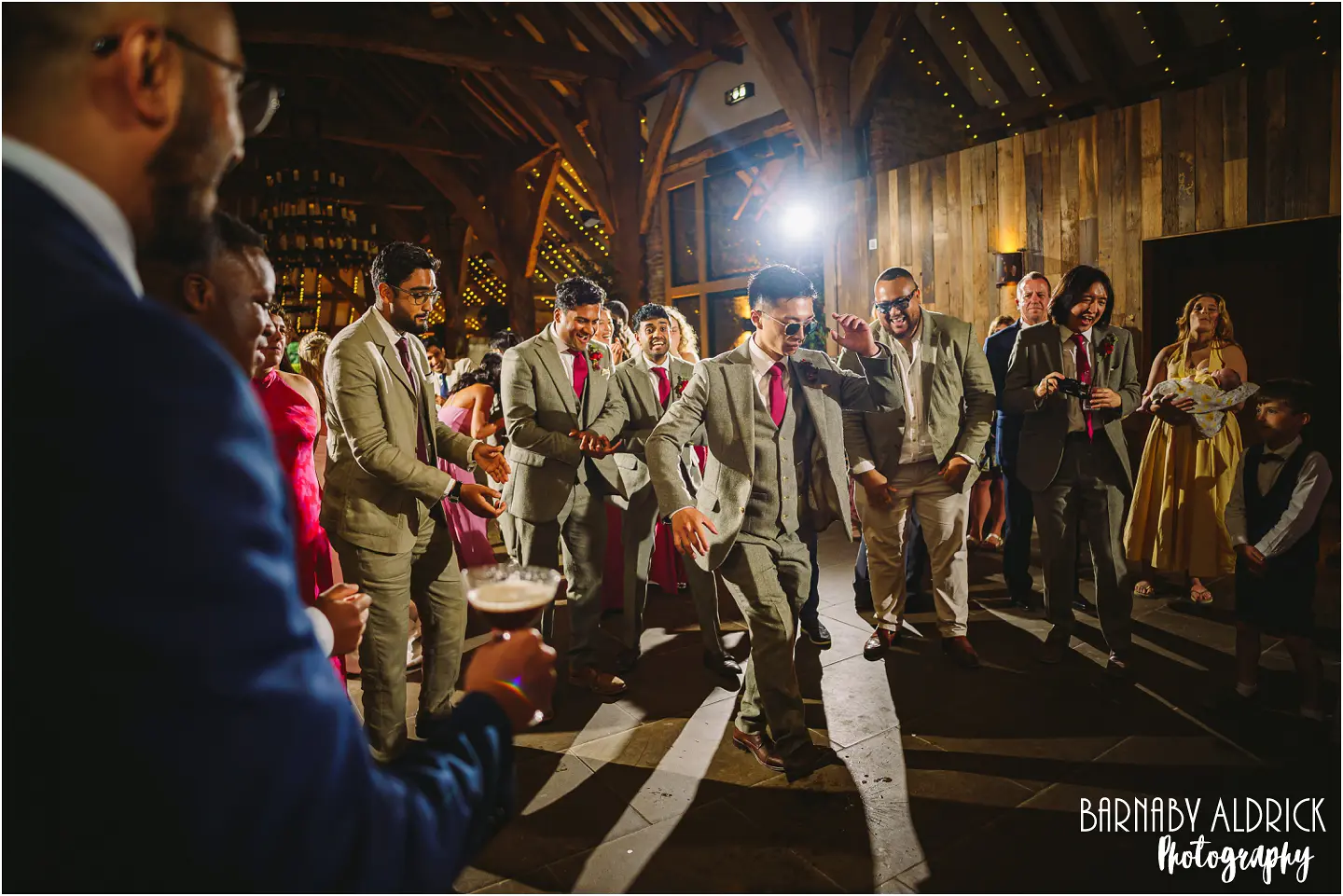 Fun Wedding Party photos in Yorkshire