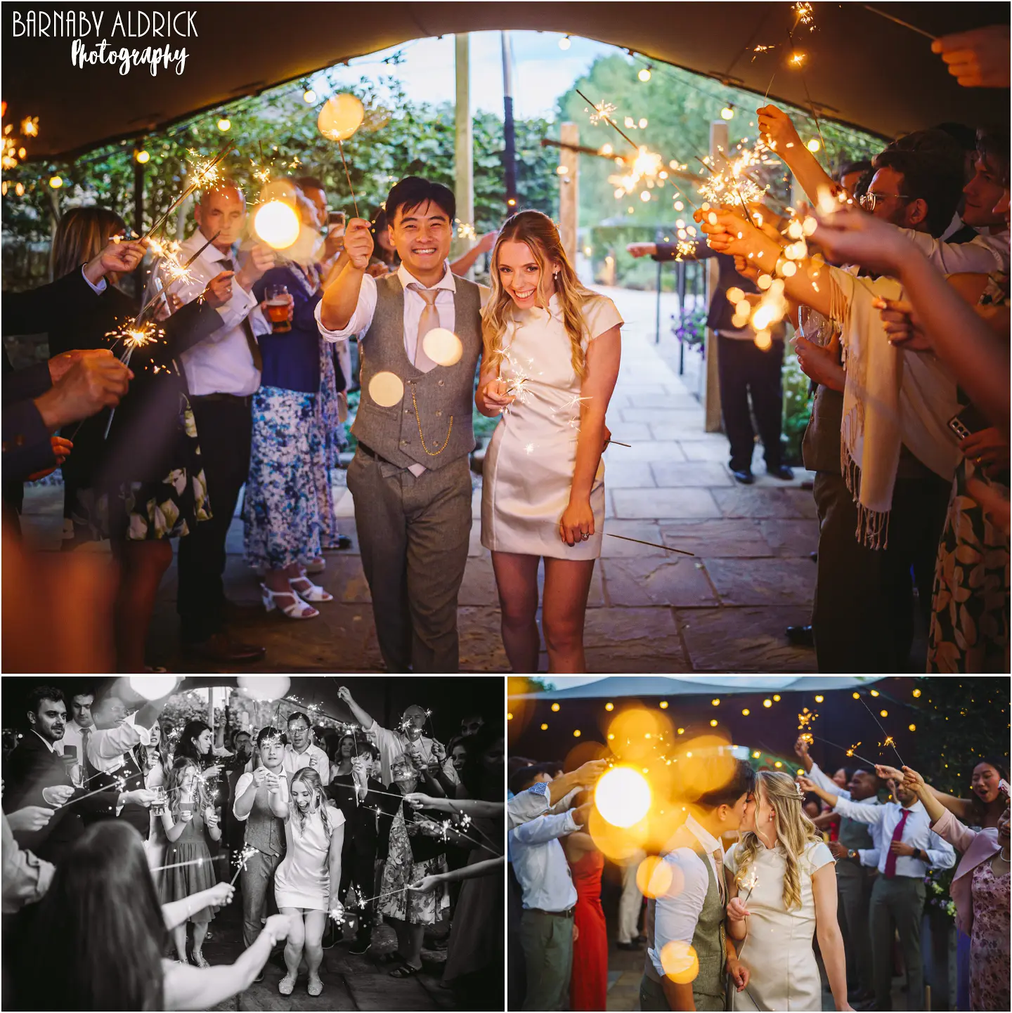 Evening Sparklers at The Tithe Barn at Bolton Abbey 
