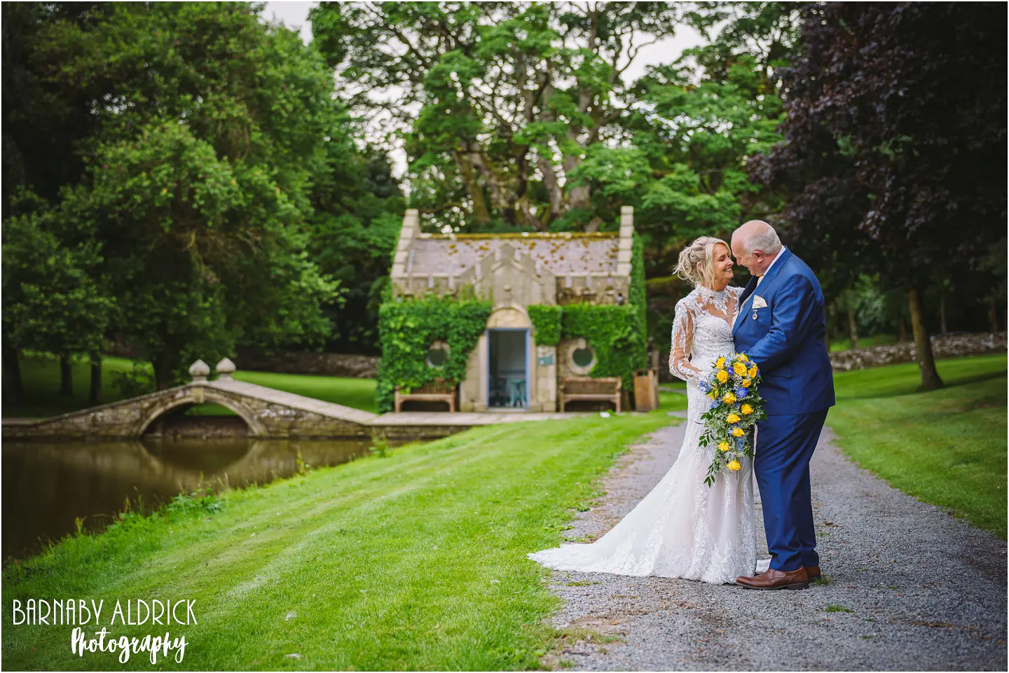 Wedding Couple portraits in the Tupgill park estate 