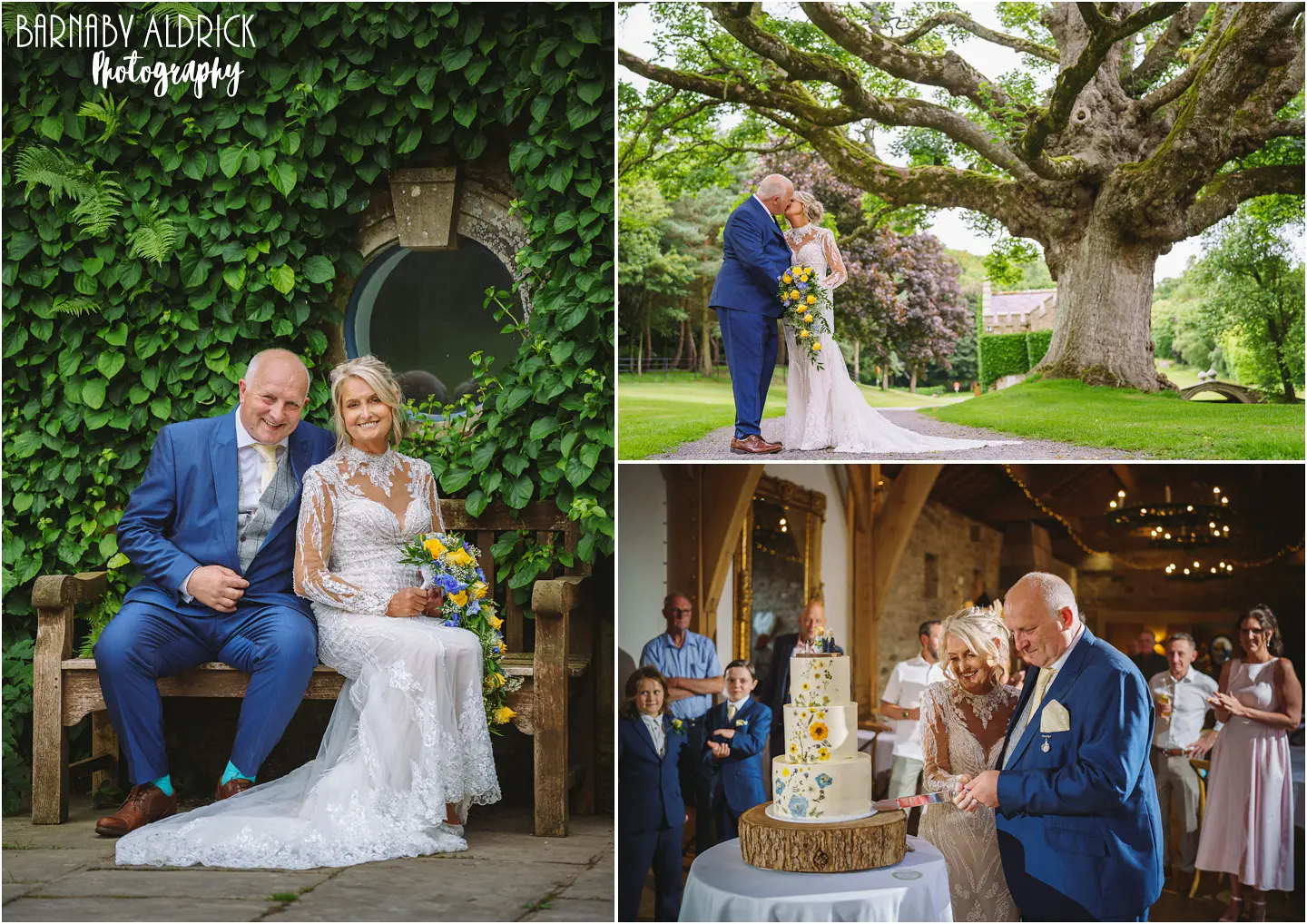 Wedding photos in the Tupgill park estate at Forbidden Corner