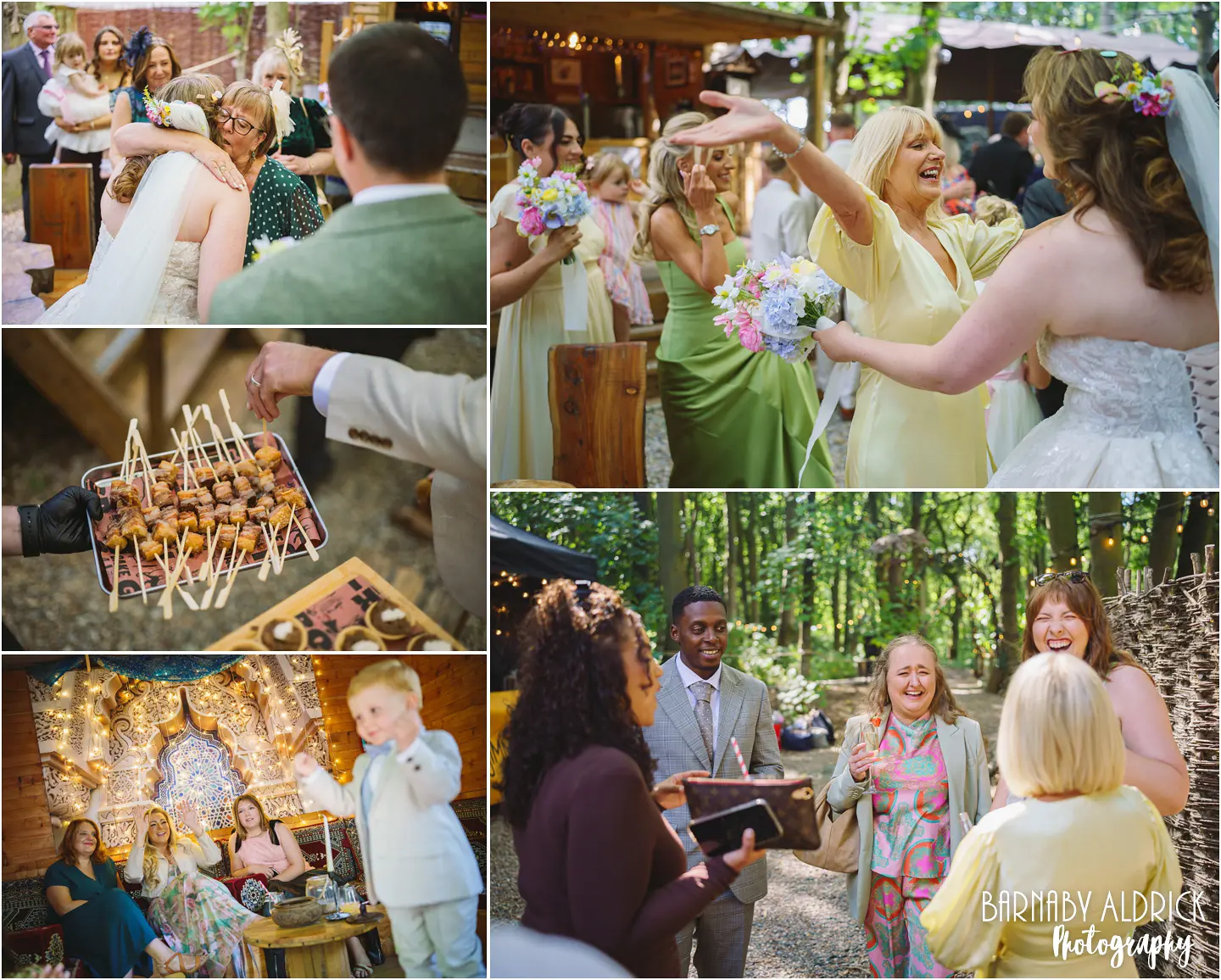 Candid wedding photographer at Cockley Wood Weddings near Wakefield Yorkshire