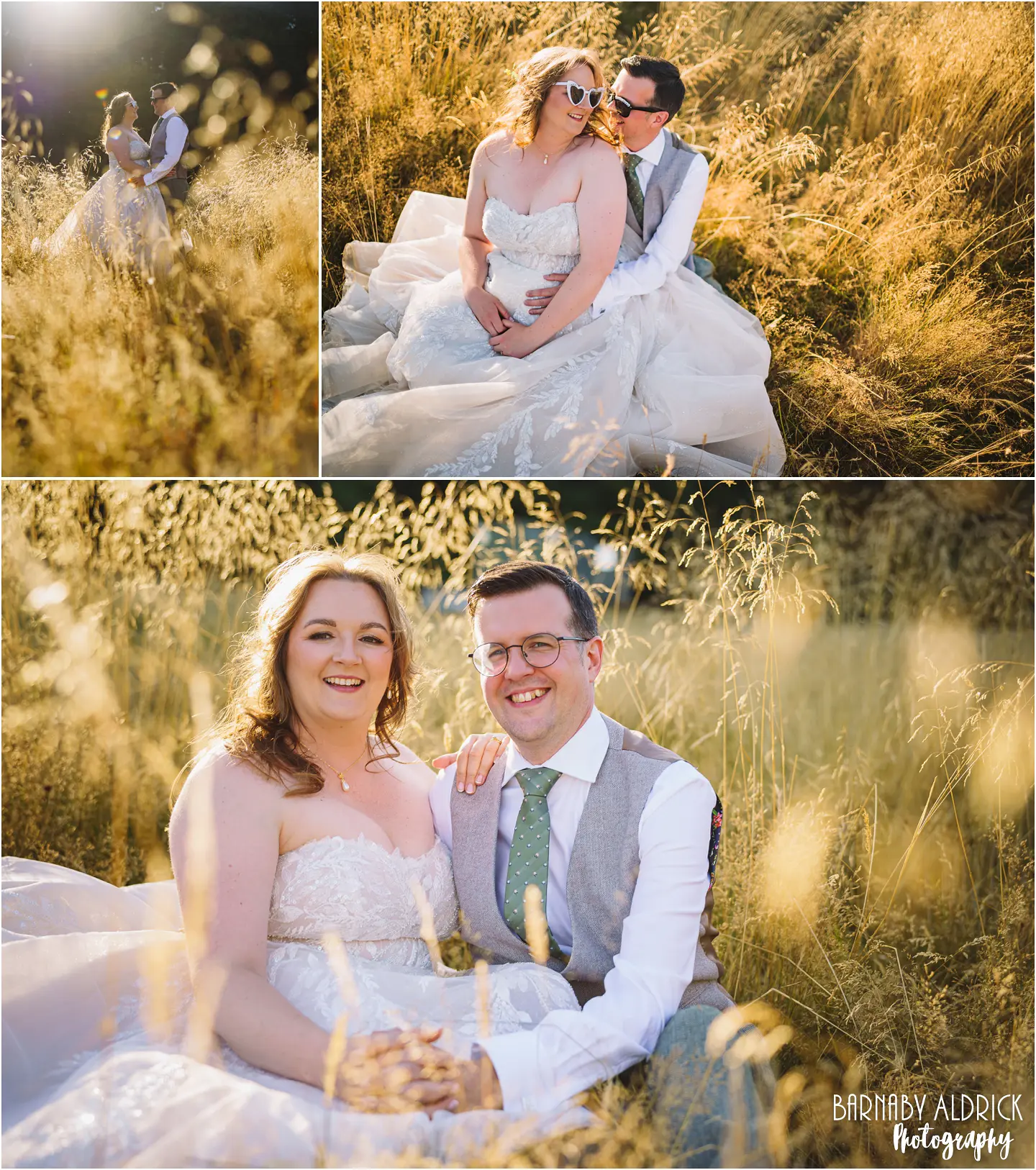 Evening portraits at Cockley Wood Weddings Yorkshire