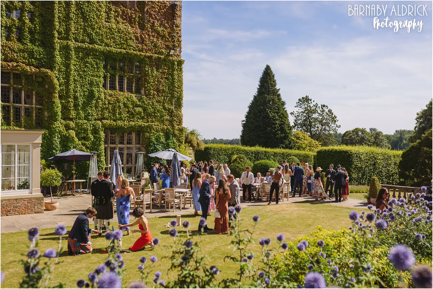 Candid wedding photos at Goldsborough Hall in Yorkshire