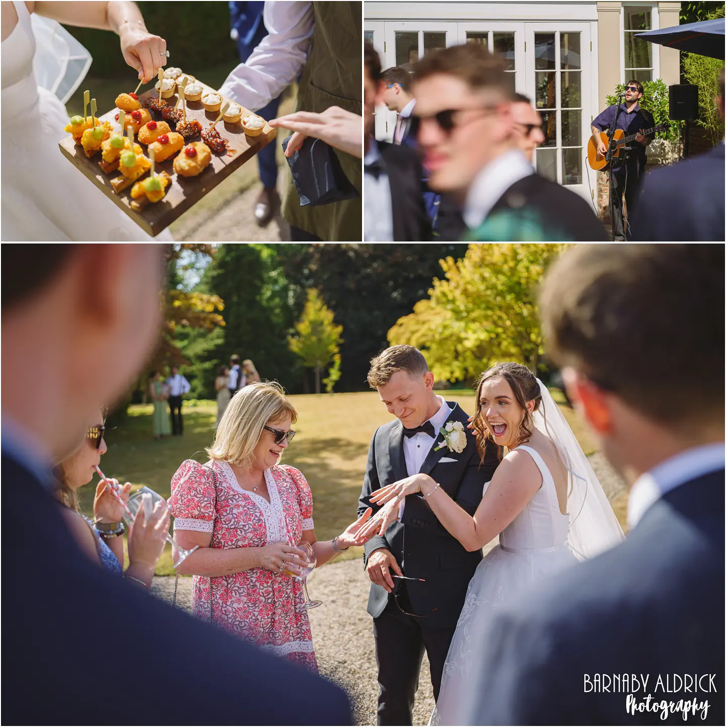 Relaxed wedding photos at Goldsborough Hall in Yorkshire