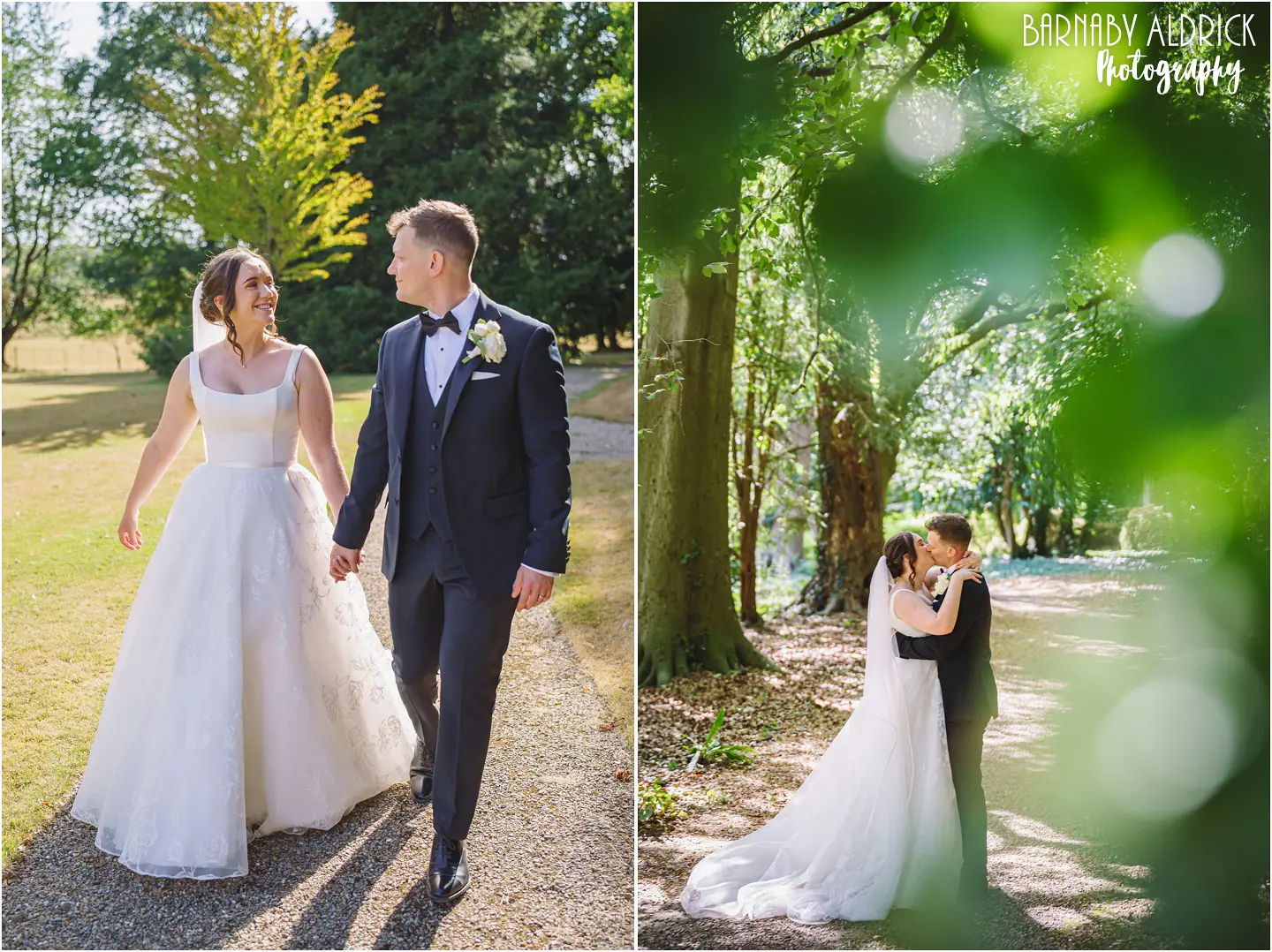 Relaxed couple wedding photography at Goldsborough Hall in Yorkshire