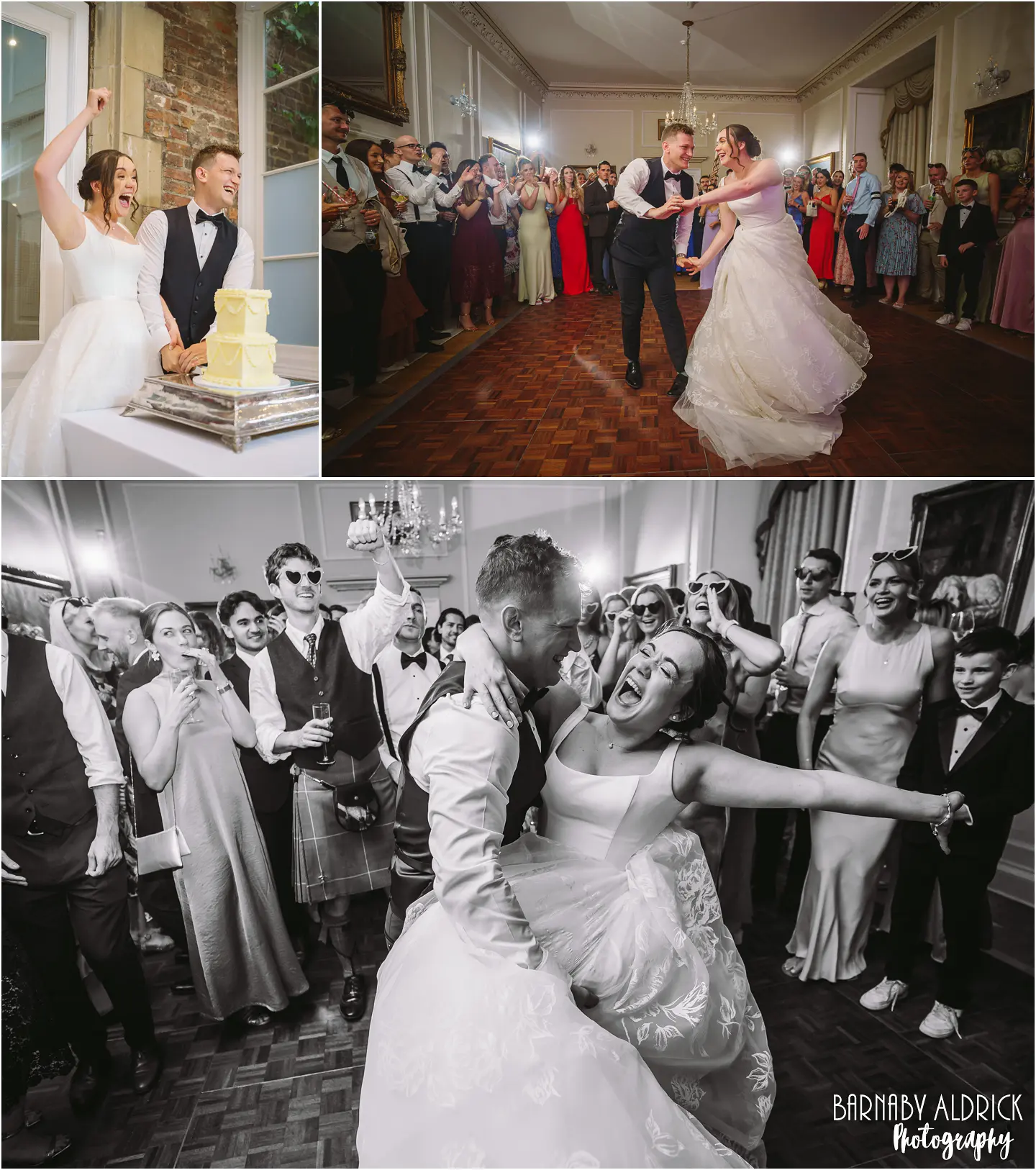 First dance wedding photos at Goldsborough Hall in Yorkshire