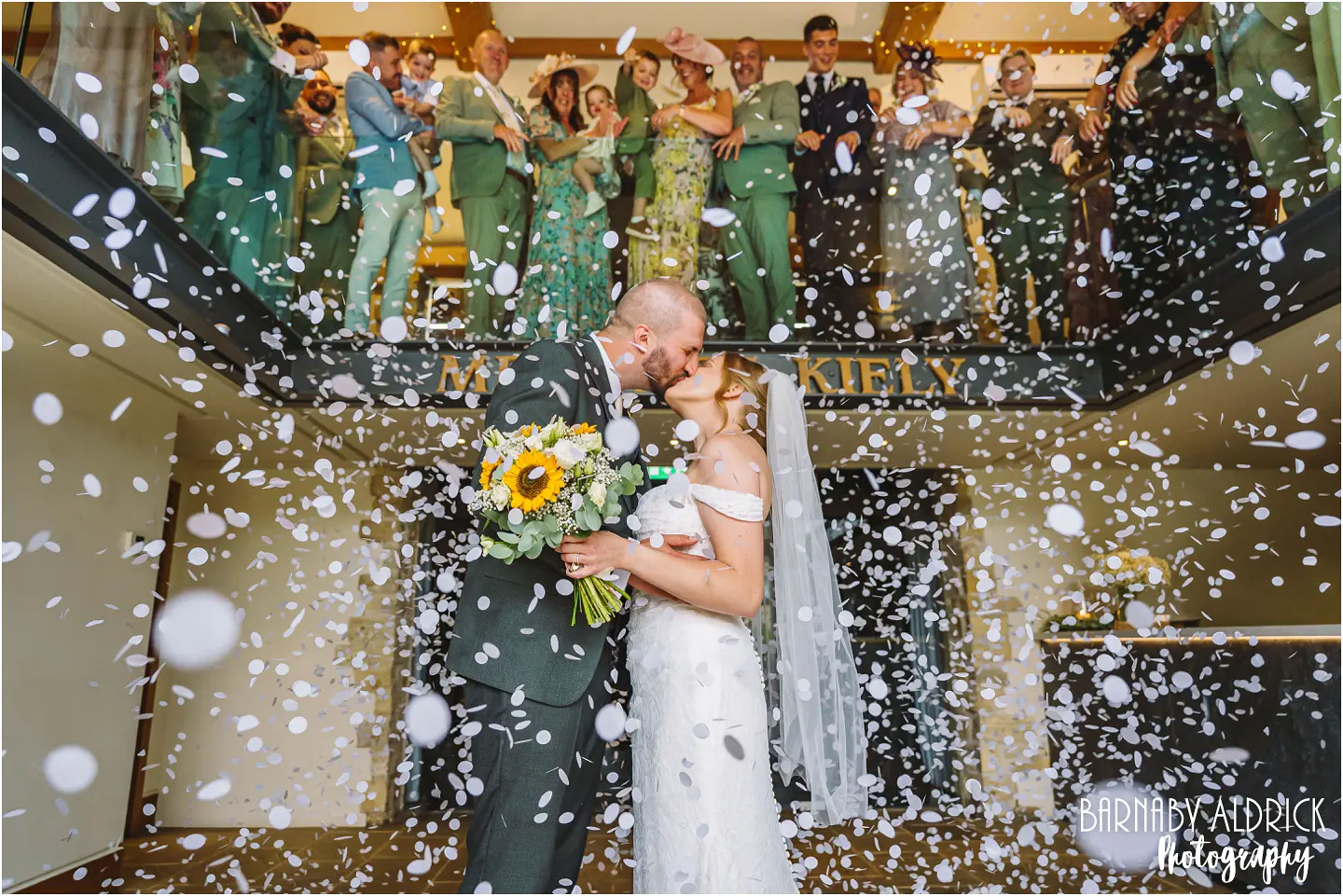 Priory Cottages Confetti Wedding Photography by Yorkshire Photographer Barnaby Aldrick