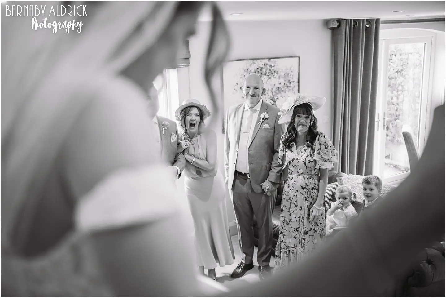 Natural wedding photos at Priory Cottages in Yorkshire