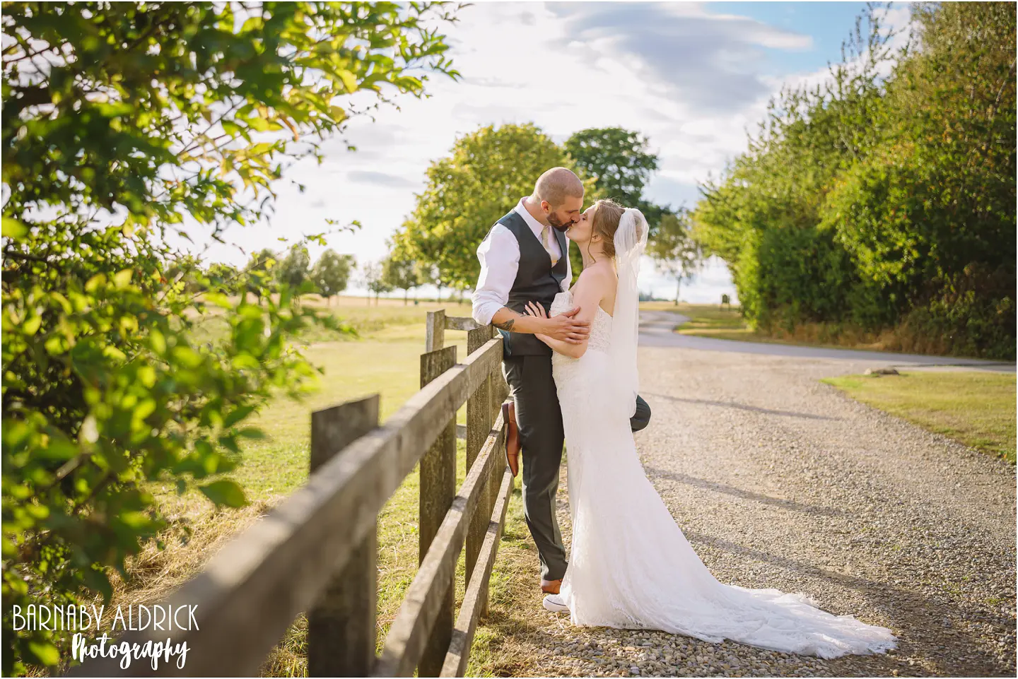 Relaxed natural wedding photos at The Priory Cottages near wetherby in Yorkshire