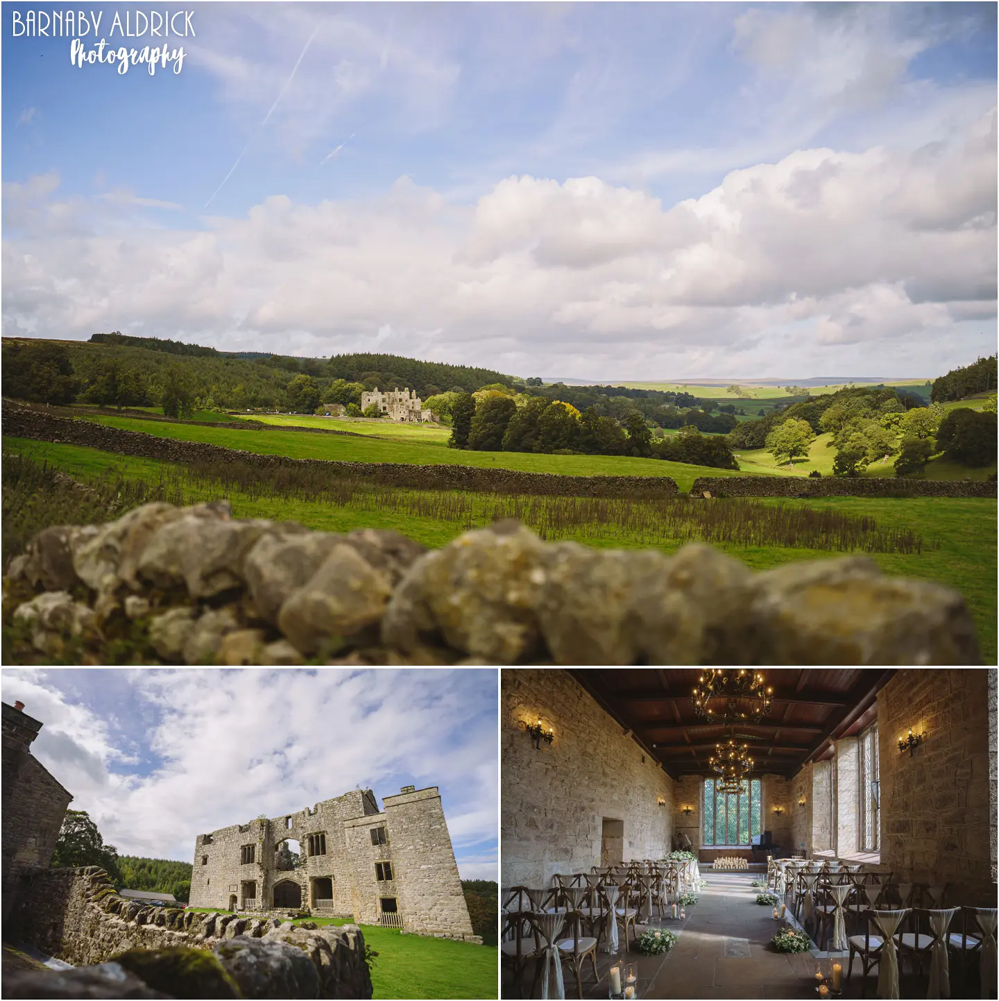 Priests House at Barden Tower Bolton Abbey wedding photos