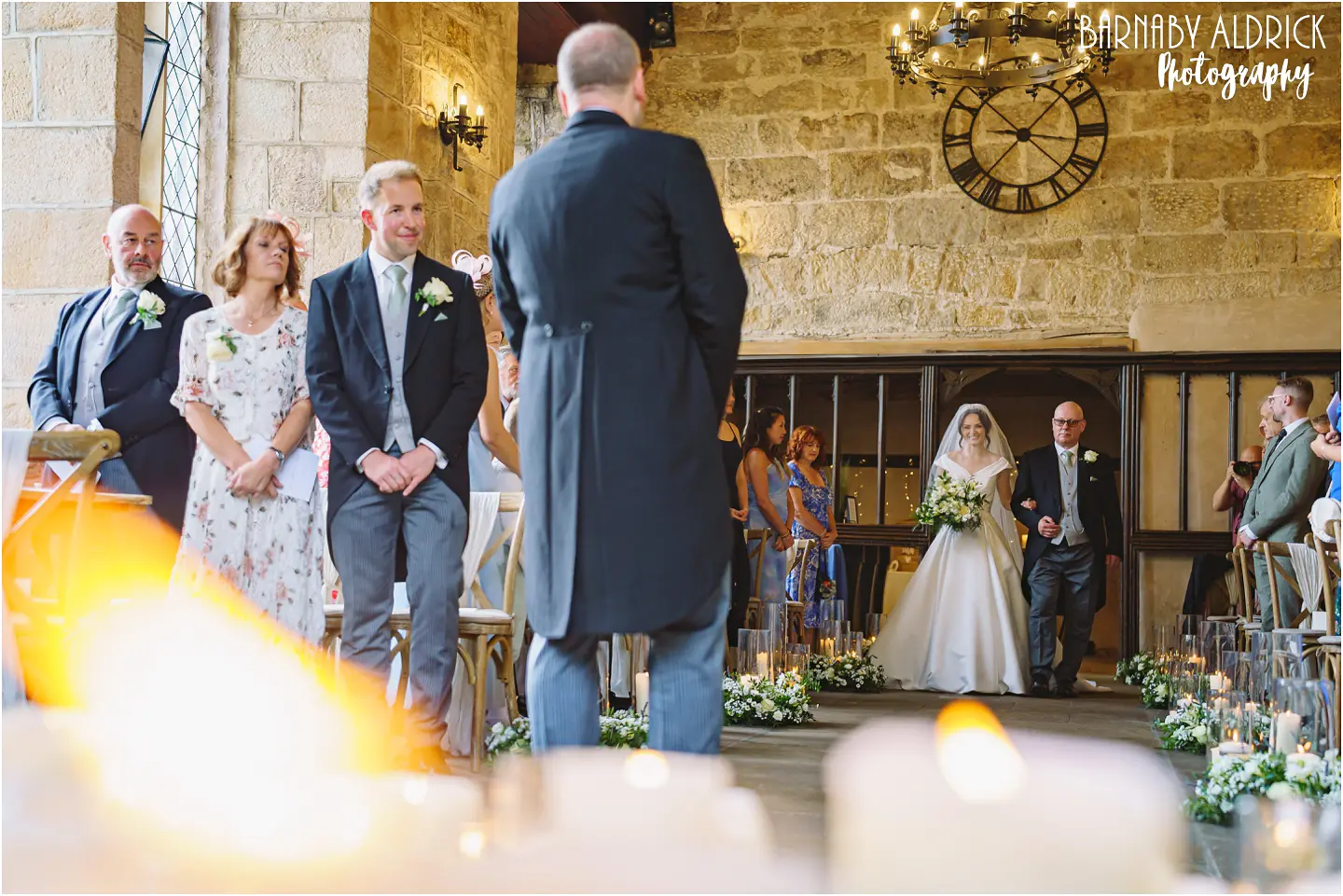Chapel civil wedding photos at the Priests House at Barden Tower in the Yorkshire Dales