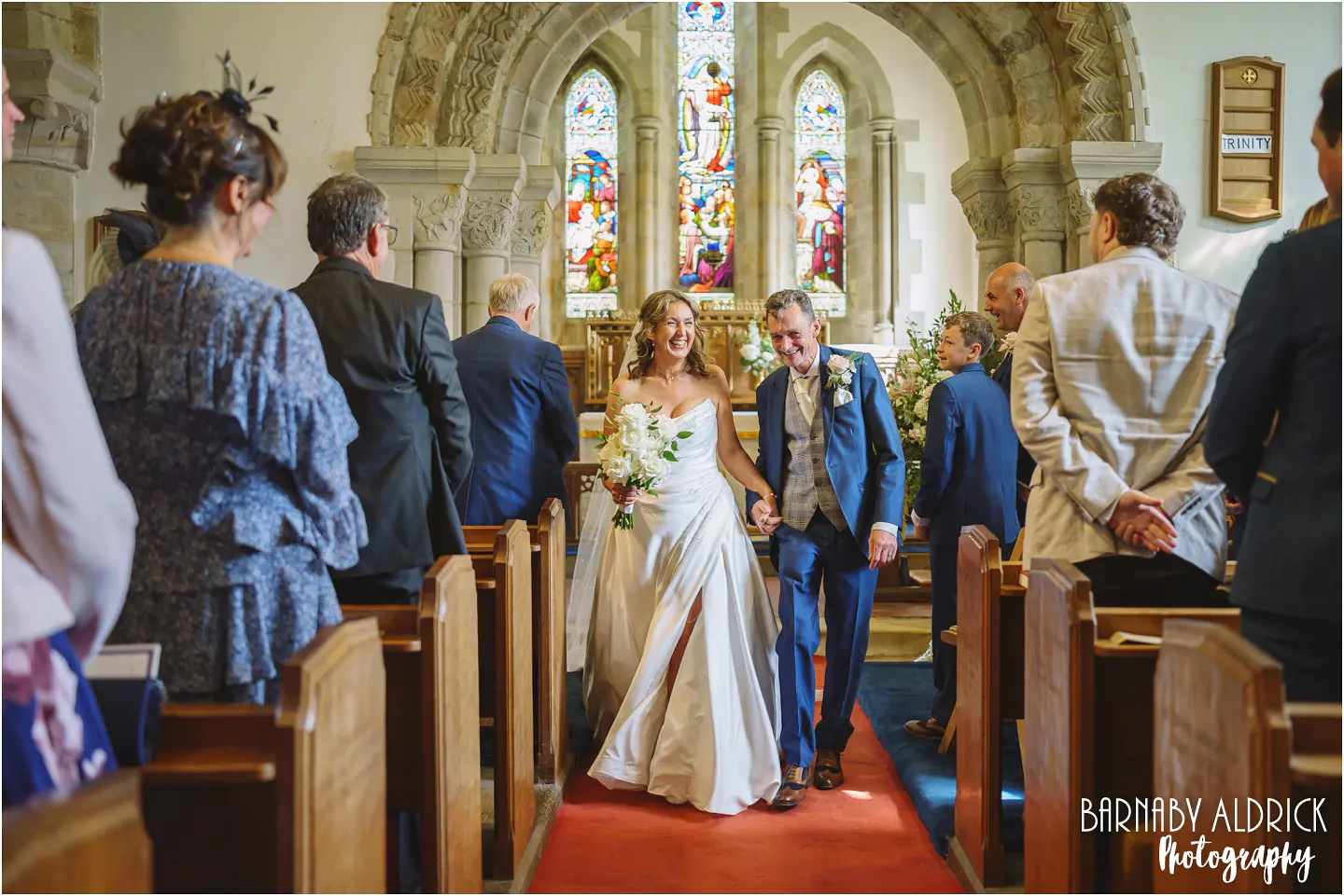 Wedding photography at St Mary's Kilburn Yorkshire