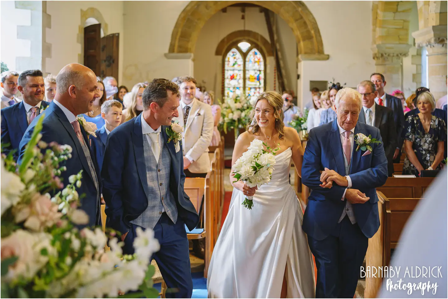 St Mary's church wedding ceremony in Kilburn North Yorkshire